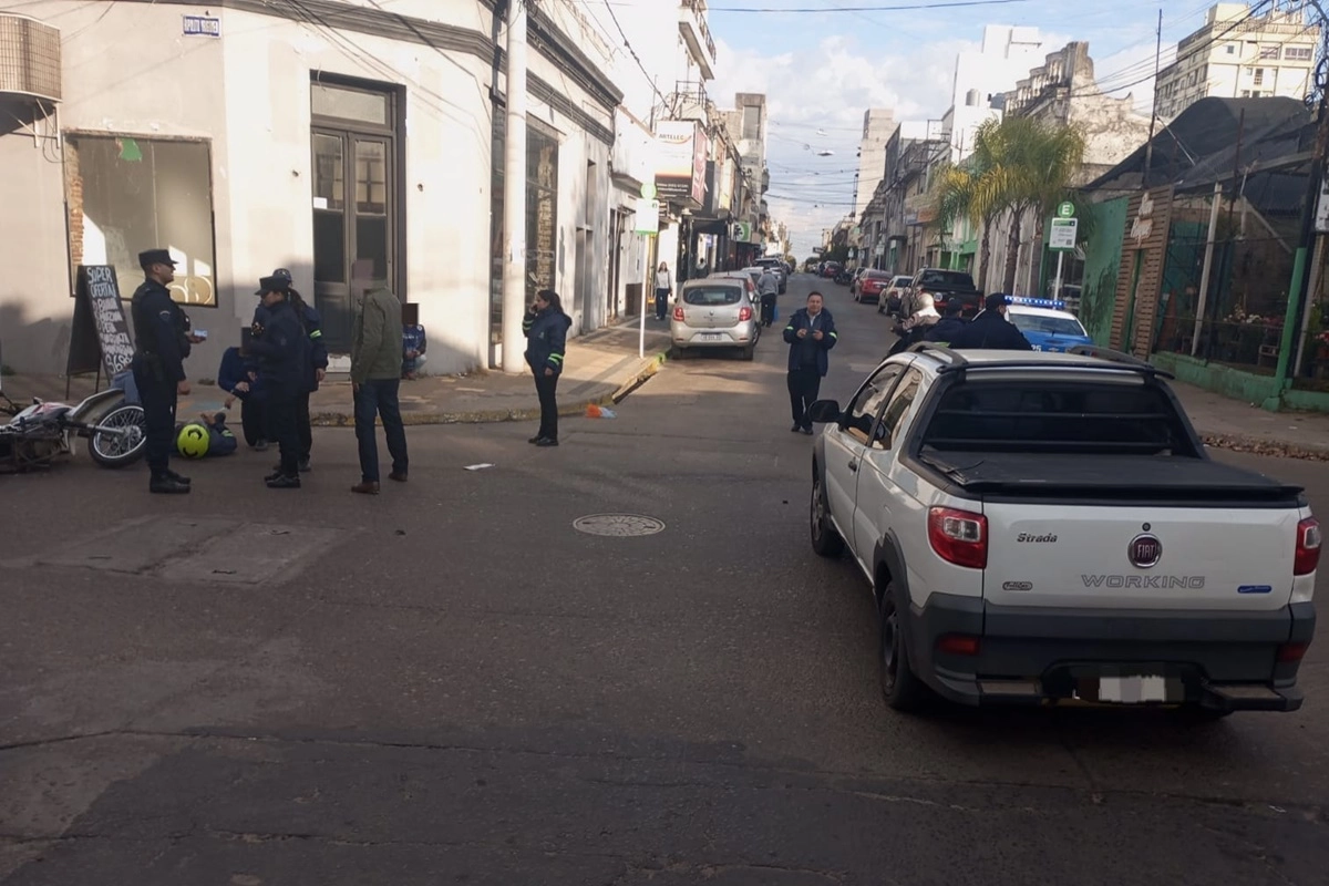 La moto fue identificada como uno de los m&oacute;viles de la Direcci&oacute;n de Tr&aacute;nsito.