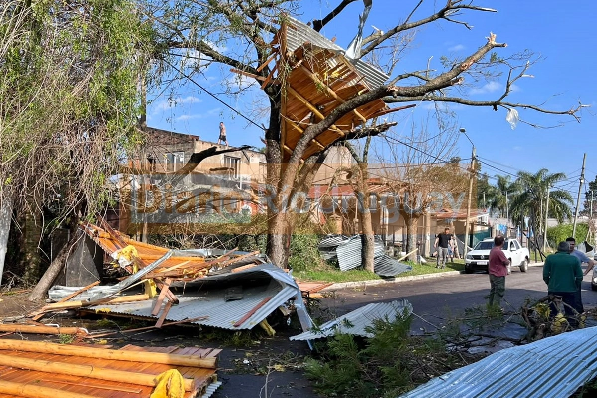 La tormenta provoc&oacute; numerosos voladuras de techos