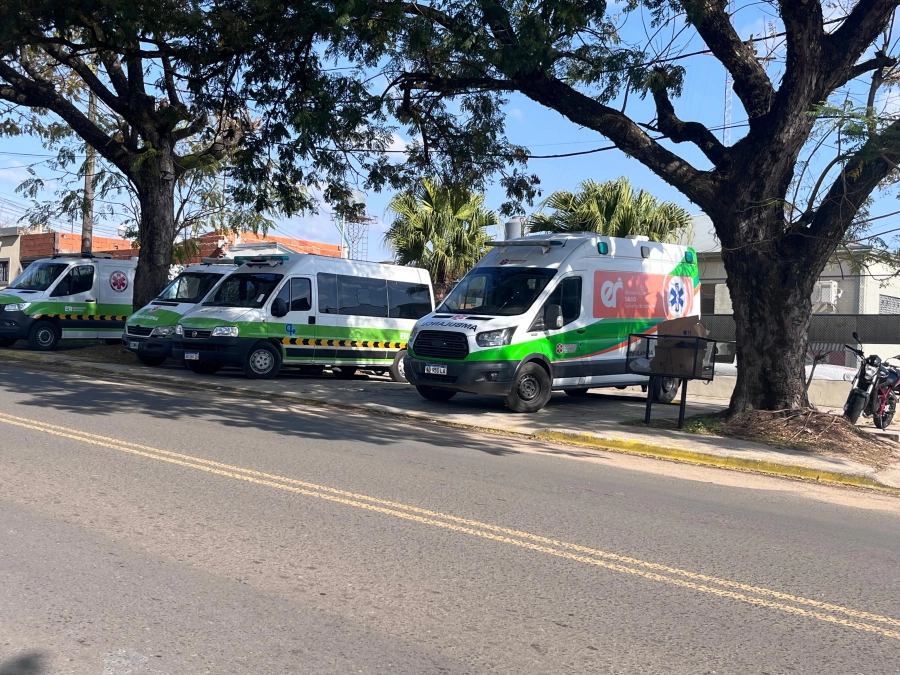Las ambulancias del servicios 107 de Concordia