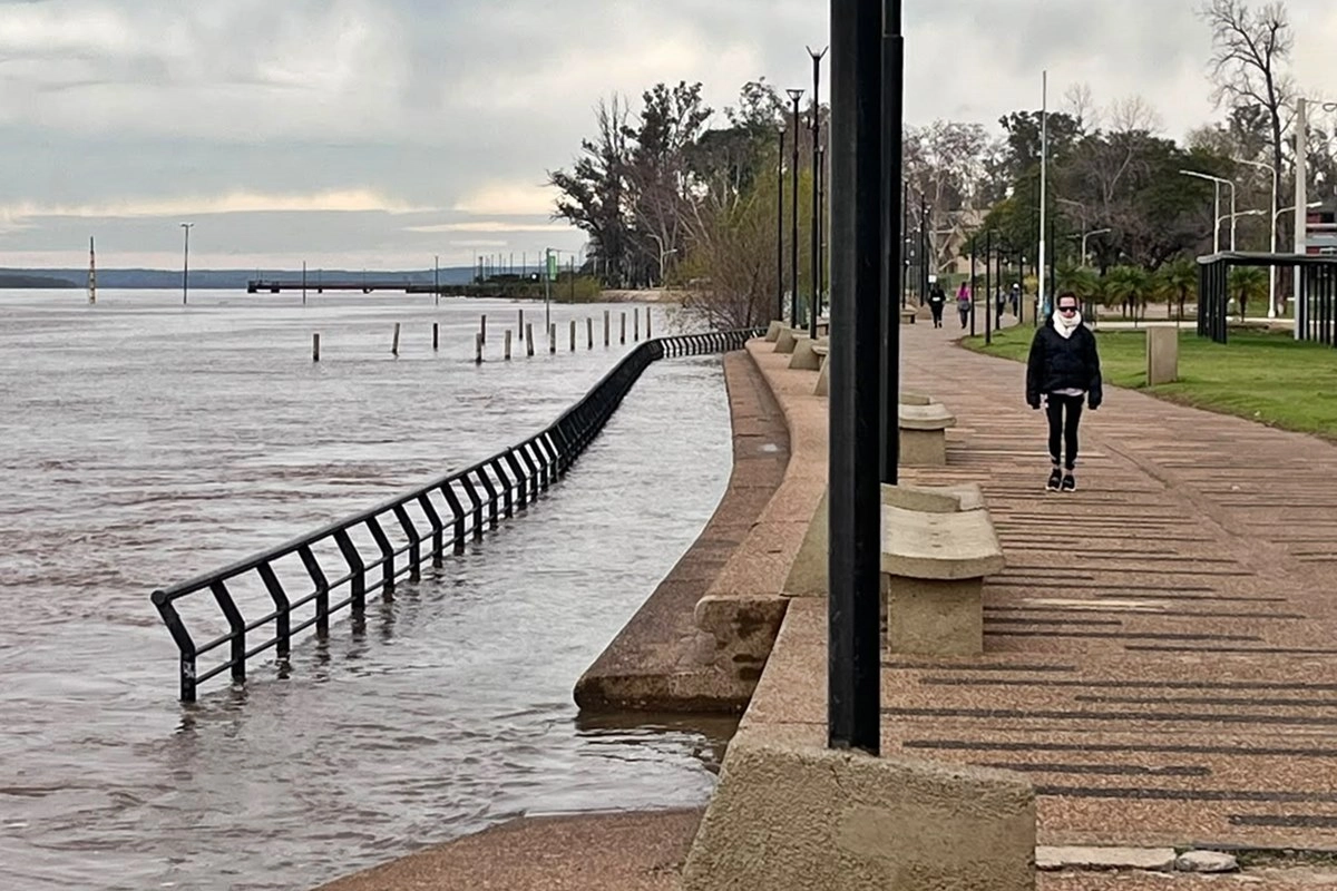 El paisaje costero de Concordia en la ma&ntilde;ana de este viernes