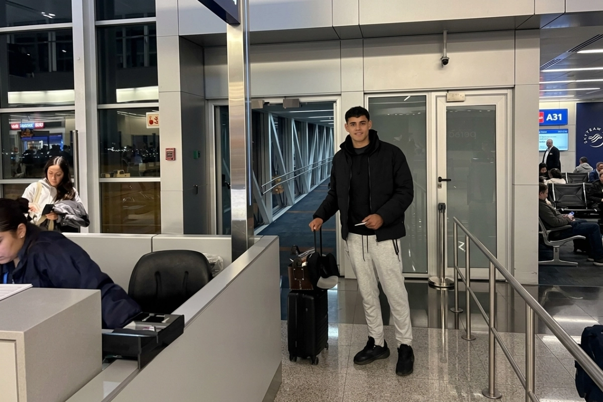 Jorge de Asis en el aeropuerto