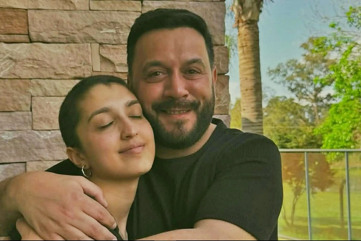 Lucas Sugo y su hija, fallecida en las &uacute;ltimas horas.