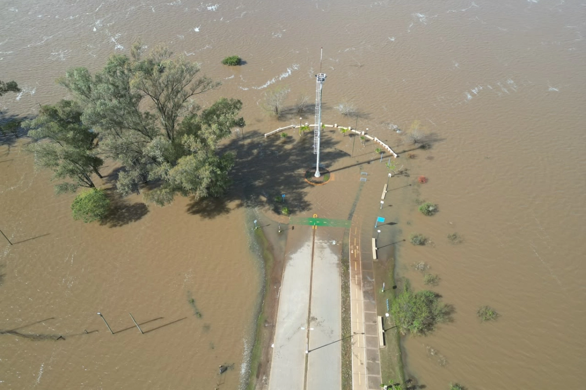Zona Verde, en Concordia, durante este mediod&iacute;a.